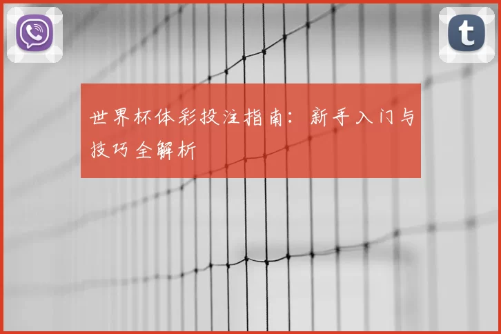 世界杯体彩投注指南:新手入门与技巧全解析